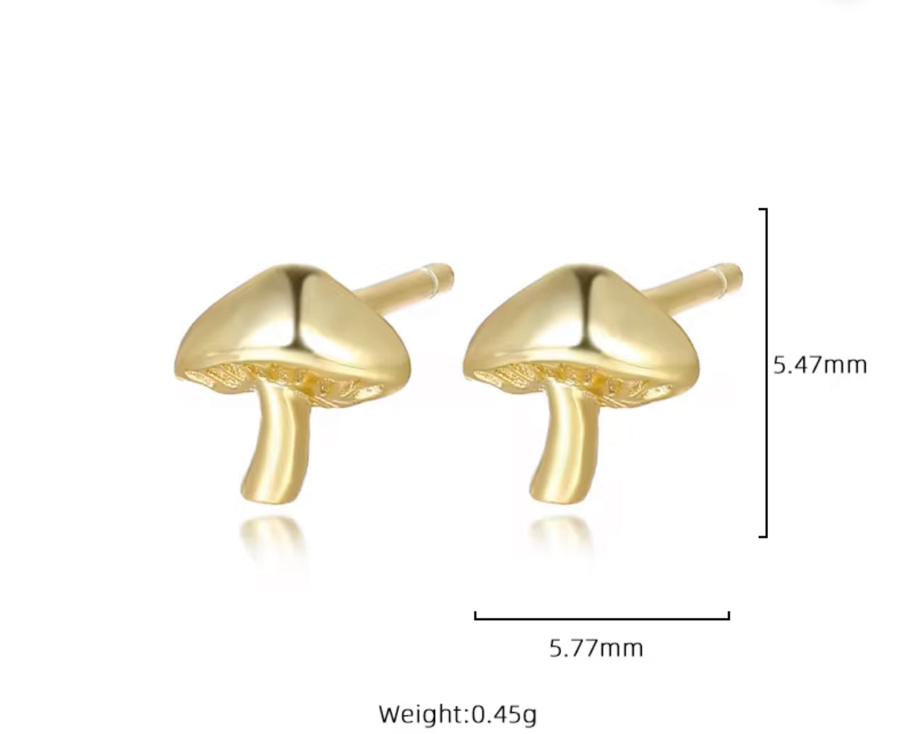 “Shroom” 18K Gold Earrings