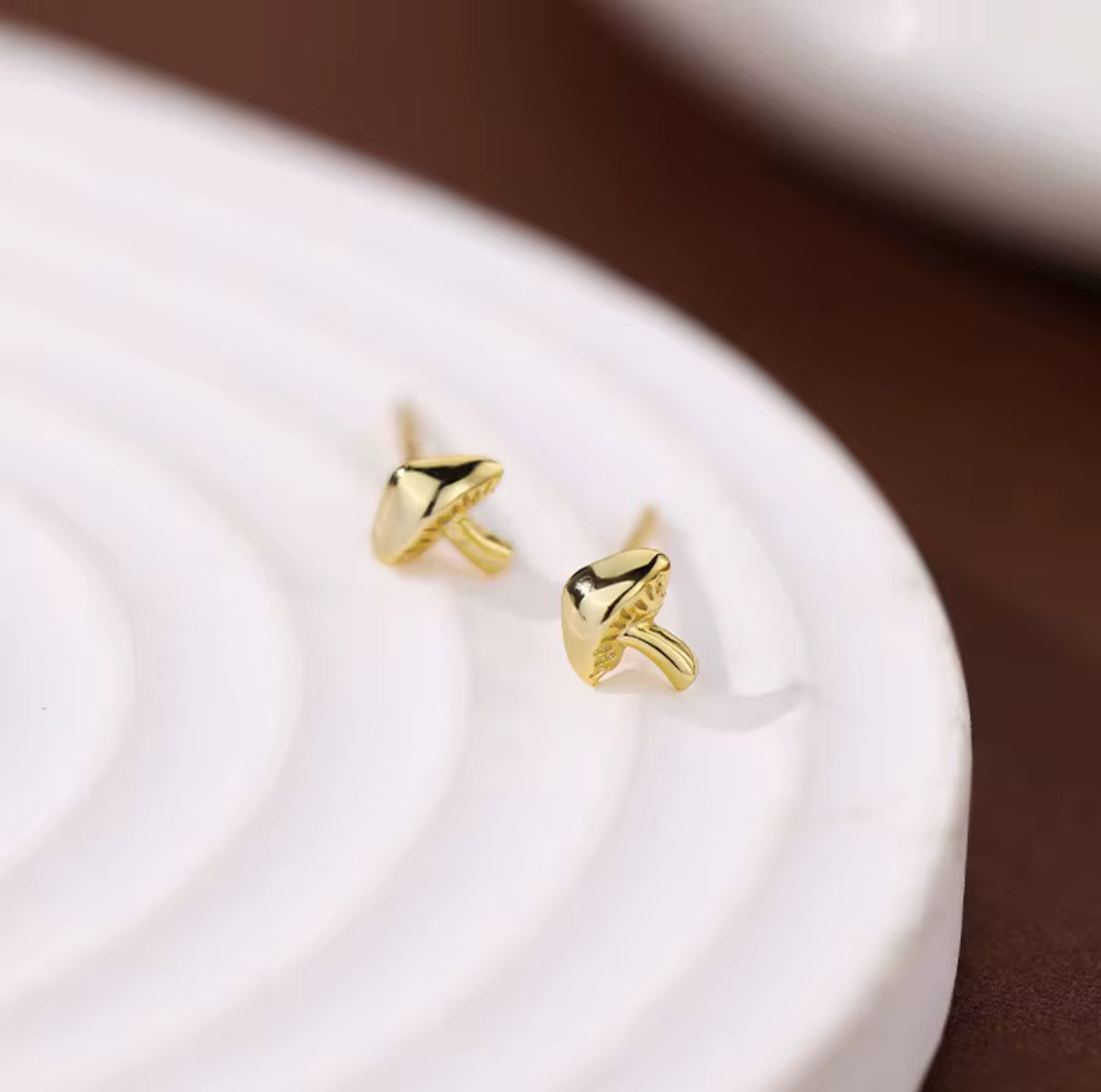“Shroom” 18K Gold Earrings