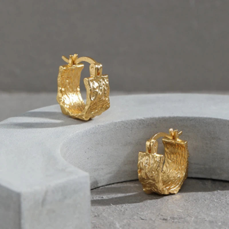 “Surrealism” 18K Gold Plated Earrings