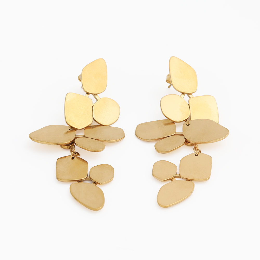 “The Monet Impasto” 18K Gold Plated Earrings