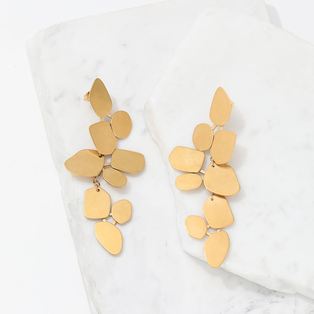 “The Monet Impasto” 18K Gold Plated Earrings