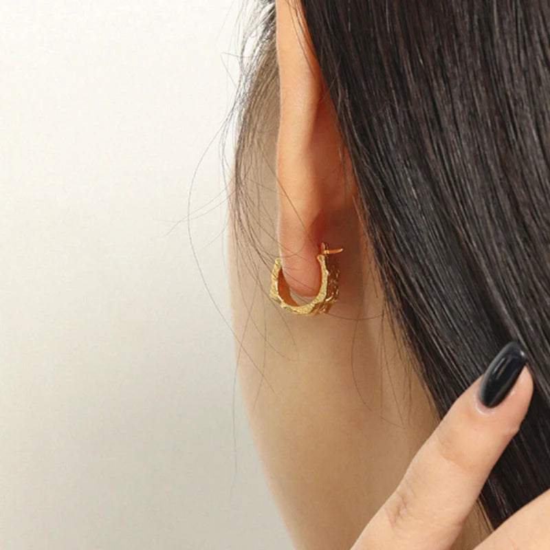 “Surrealism” 18K Gold Plated Earrings