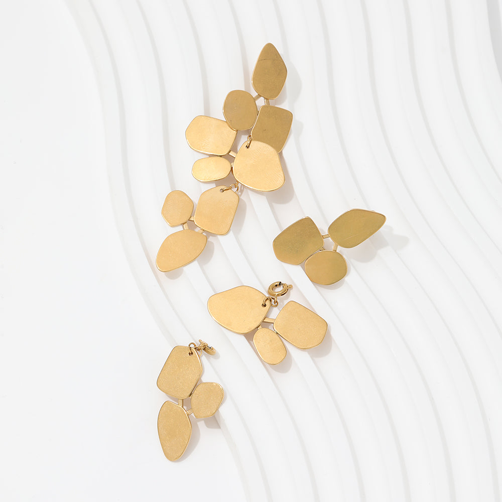 “The Monet Impasto” 18K Gold Plated Earrings