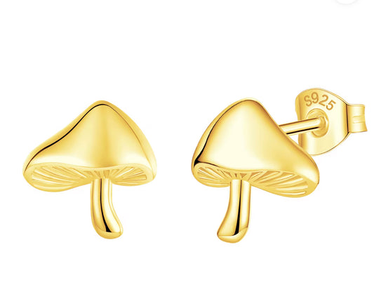 “Shroom” 18K Gold Earrings