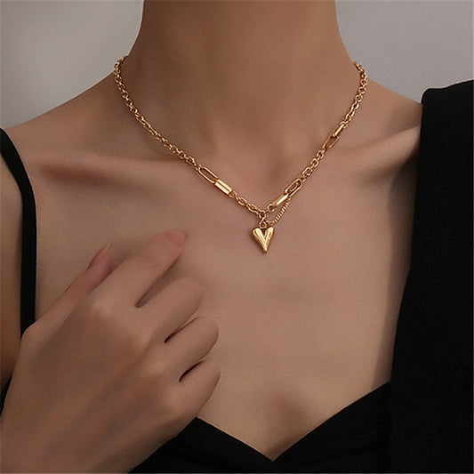 “Delicate Heart” 18K Gold Plated Necklace